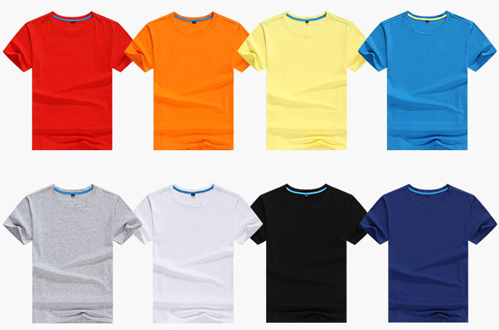 純棉短袖t恤文化衫定做顏色選擇圖